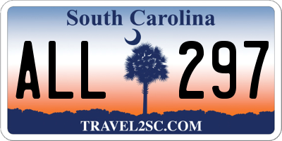 SC license plate ALL297