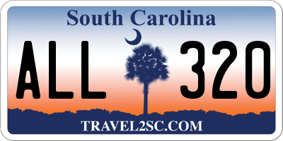 SC license plate ALL320