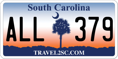 SC license plate ALL379
