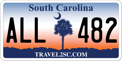 SC license plate ALL482