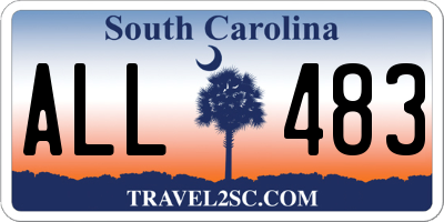 SC license plate ALL483