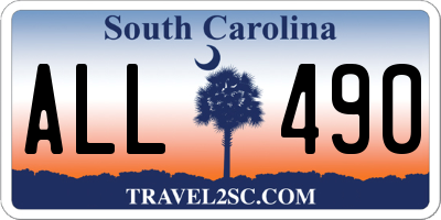 SC license plate ALL490