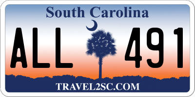 SC license plate ALL491