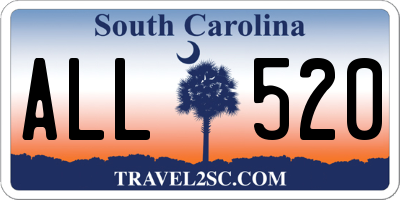 SC license plate ALL520