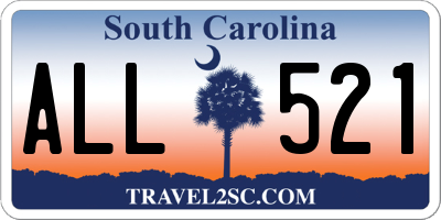 SC license plate ALL521
