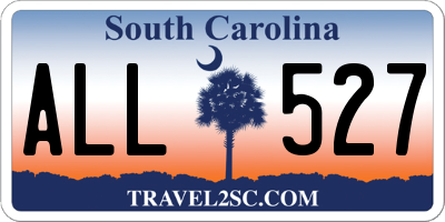 SC license plate ALL527