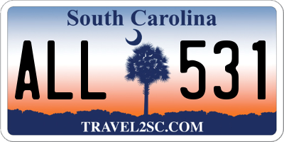 SC license plate ALL531