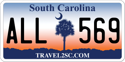 SC license plate ALL569