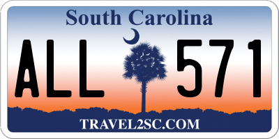 SC license plate ALL571
