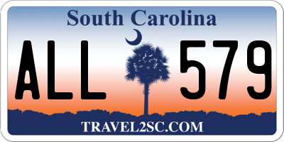 SC license plate ALL579