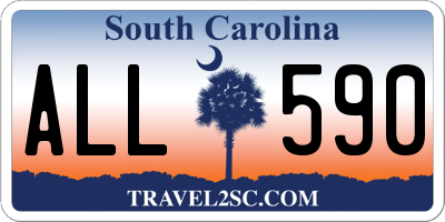 SC license plate ALL590