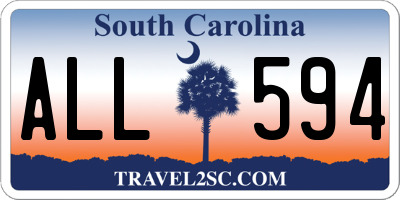 SC license plate ALL594