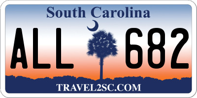SC license plate ALL682