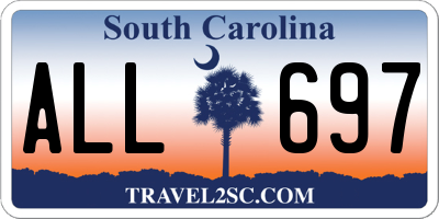 SC license plate ALL697