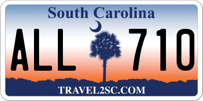 SC license plate ALL710