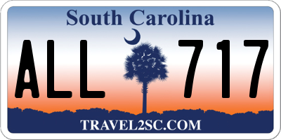 SC license plate ALL717