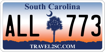 SC license plate ALL773