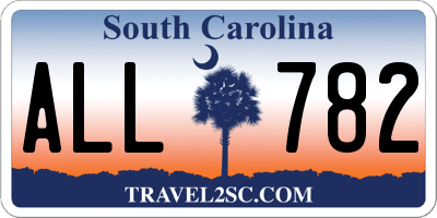 SC license plate ALL782