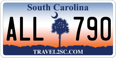 SC license plate ALL790