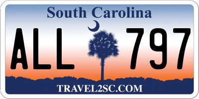 SC license plate ALL797