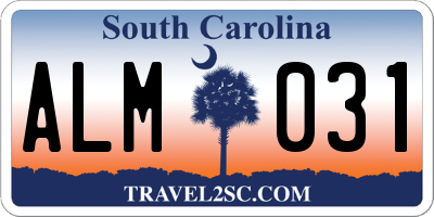 SC license plate ALM031