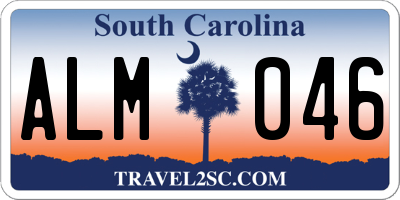 SC license plate ALM046