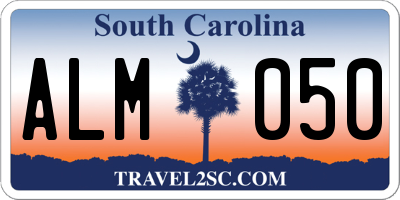 SC license plate ALM050