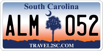 SC license plate ALM052