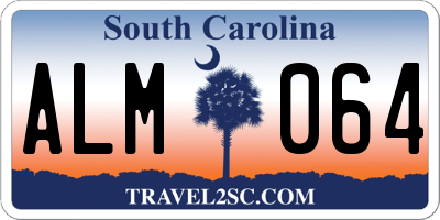 SC license plate ALM064