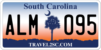SC license plate ALM095