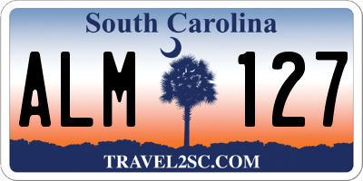 SC license plate ALM127