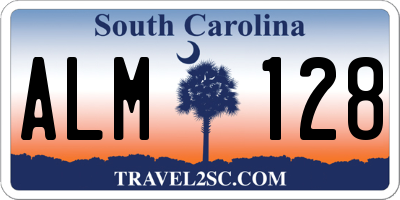 SC license plate ALM128