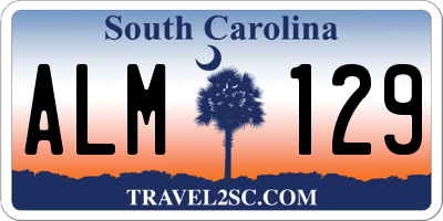 SC license plate ALM129