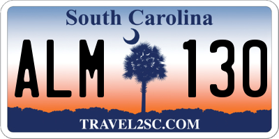 SC license plate ALM130