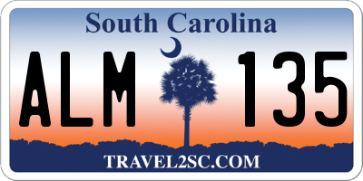 SC license plate ALM135