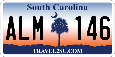 SC license plate ALM146
