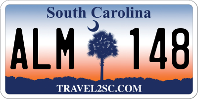 SC license plate ALM148