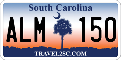 SC license plate ALM150