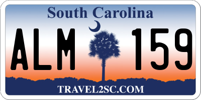 SC license plate ALM159