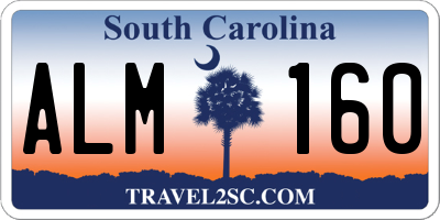 SC license plate ALM160