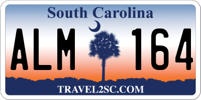 SC license plate ALM164