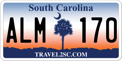 SC license plate ALM170