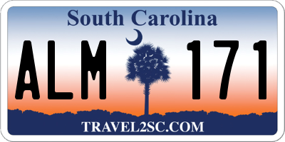 SC license plate ALM171