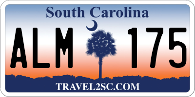 SC license plate ALM175