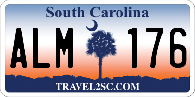 SC license plate ALM176