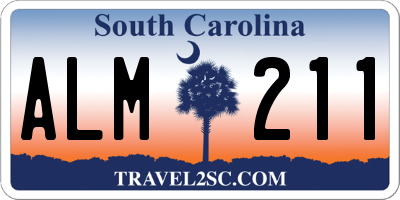 SC license plate ALM211