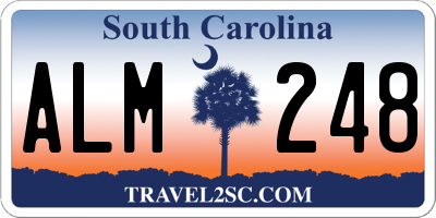 SC license plate ALM248