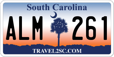 SC license plate ALM261