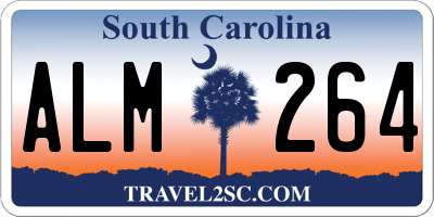 SC license plate ALM264