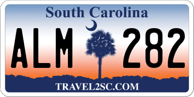 SC license plate ALM282